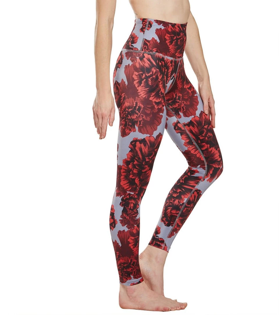 Beyond Yoga Lux High Waisted 7/8 Yoga Leggings Peony Scarlet Sun 4 Beyond Yoga Lux High Waisted 7/8 Yoga Leggings Peony Scarlet Sun