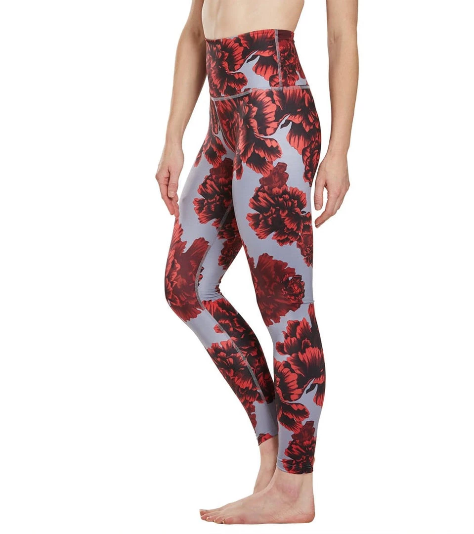 Beyond Yoga Lux High Waisted 7/8 Yoga Leggings Peony Scarlet Sun 7 Beyond Yoga Lux High Waisted 7/8 Yoga Leggings Peony Scarlet Sun