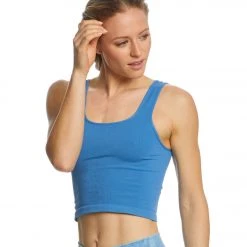 NUX Be Free Seamless Yoga Crop Top Faded Shibori