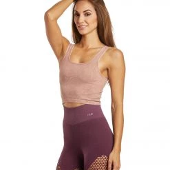 NUX Be Free Seamless Yoga Crop Top Desert Rose Wash CLOTHING 13 NUX Be Free Seamless Yoga Crop Top Desert Rose Wash CLOTHING