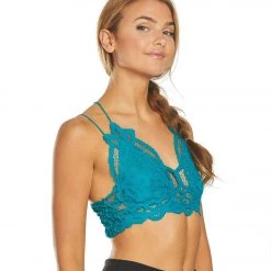 Women Free People Adella Bralette Dark Turquoise