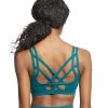 Everyday Yoga Radiant Solid Strappy Back Sports Bra Teal CLOTHING 2 Everyday Yoga Radiant Solid Strappy Back Sports Bra Teal CLOTHING