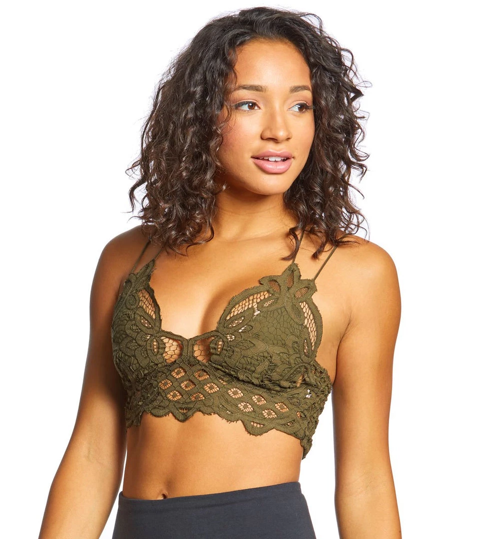CLOTHING Free People Adella Bralette Olive 4 CLOTHING Free People Adella Bralette Olive