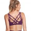 Everyday Yoga Radiant Solid Strappy Back Sports Bra Purple