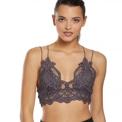 CLOTHING Free People Adella Bralette Dark Grey