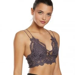 CLOTHING Free People Adella Bralette Dark Grey