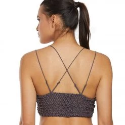 CLOTHING Free People Adella Bralette Dark Grey