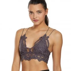 CLOTHING Free People Adella Bralette Dark Grey
