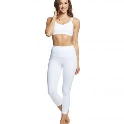 CLOTHING Everyday Yoga Radiant Solid Strappy Back Sports Bra White