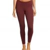 PrAna Momento 7/8 Yoga Leggings Black Cherry