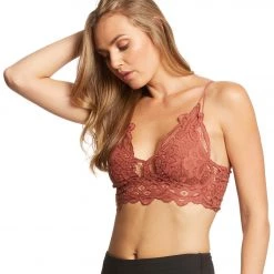 Free People Adella Bralette Coral