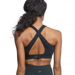 Everyday Yoga Warrior X High Neck Sports Bra Black