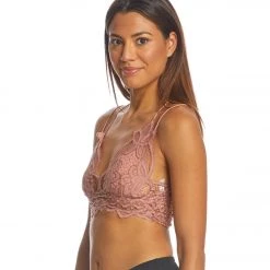 Free People Adella Bralette Rose CLOTHING