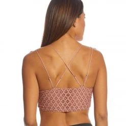 Free People Adella Bralette Rose CLOTHING