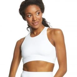 Everyday Yoga Warrior X High Neck Sports Bra White CLOTHING