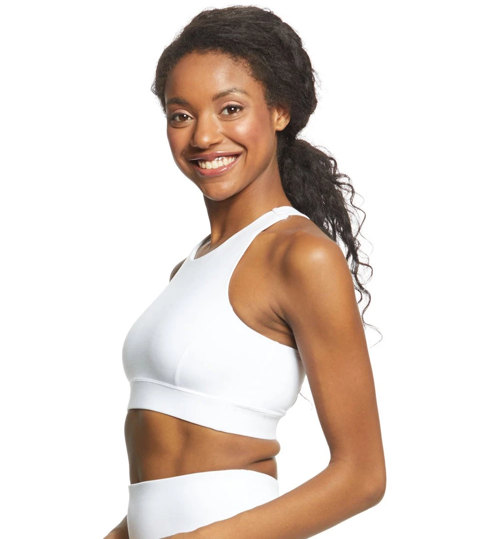 Everyday Yoga Warrior X High Neck Sports Bra White CLOTHING 5 Everyday Yoga Warrior X High Neck Sports Bra White CLOTHING