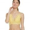 Free People Adella Bralette Light Yellow