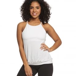 Everyday Yoga Fit + Flow Support Tank White CLOTHING
