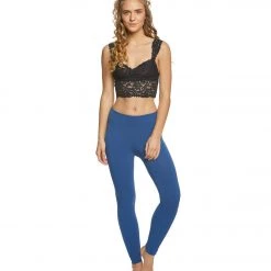 Free People Dream Away Lace Brami Black CLOTHING