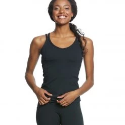 CLOTHING Everyday Yoga Radiant Solid Strappy Back Support Tank Black 9 CLOTHING Everyday Yoga Radiant Solid Strappy Back Support Tank Black
