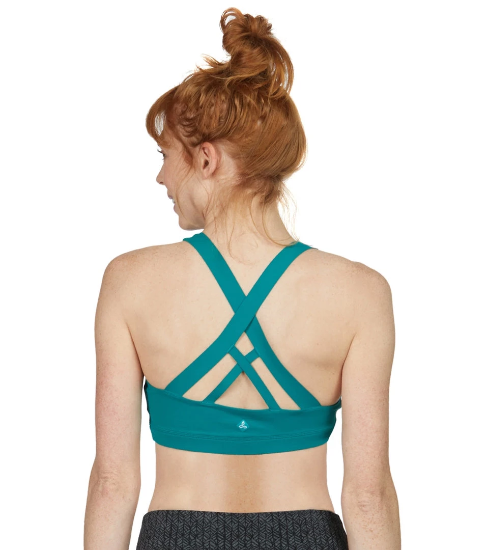 PrAna Verana Yoga Sports Bra True Teal 9 PrAna Verana Yoga Sports Bra True Teal