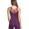 CLOTHING Everyday Yoga Radiant Solid Strappy Back Support Tank Purple