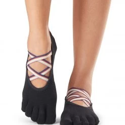 Toesox Elle Full-Toe Yoga Grip Socks Mojo ACCESSORIES