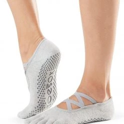 ACCESSORIES Toesox Elle Full-Toe Yoga Grip Socks Blizzard