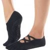 Toesox Elle Full-Toe Yoga Grip Socks Black ACCESSORIES