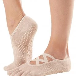 ACCESSORIES Toesox Elle Full-Toe Yoga Grip Socks Nude
