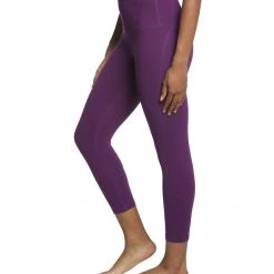 Everyday Yoga High Waisted Essential Capri Crop 21" Purple CLOTHING