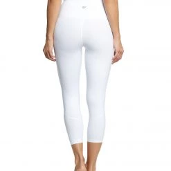 CLOTHING Everyday Yoga High Waisted Essential Capri Crop 21" White 10 CLOTHING Everyday Yoga High Waisted Essential Capri Crop 21