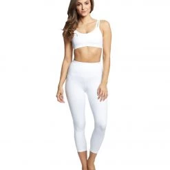 CLOTHING Everyday Yoga High Waisted Essential Capri Crop 21" White 11 CLOTHING Everyday Yoga High Waisted Essential Capri Crop 21