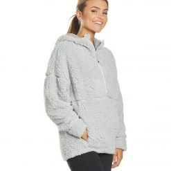 PrAna Permafrost Half Zip After Yoga Jacket Silver Spray 10 PrAna Permafrost Half Zip After Yoga Jacket Silver Spray
