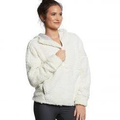 PrAna Permafrost Half Zip After Yoga Jacket Bone