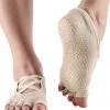 Toesox Elle Half-Toe Yoga Grip Socks Nude