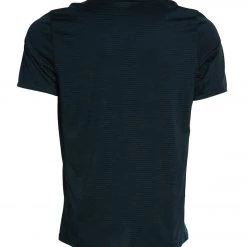 PrAna Men's Hardesty Short Sleeve Tee Highland Green Stripe CLOTHING