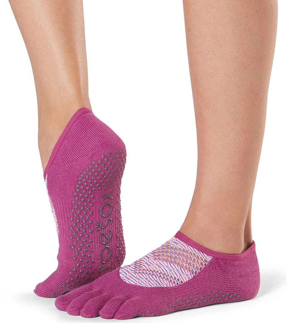 Toesox Luna Full-Toe Yoga Grip Socks Future ACCESSORIES 3 Toesox Luna Full-Toe Yoga Grip Socks Future ACCESSORIES