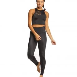 CLOTHING Beyond Yoga Take Leaf High Waisted Long Yoga Leggings Black