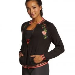 CLOTHING Beyond Yoga Best Buds Embroidered Jacket Black