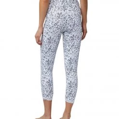 7/8 Leggings DYI Printed Signature 7/8 Yoga Leggings Black/White Bianco Marble