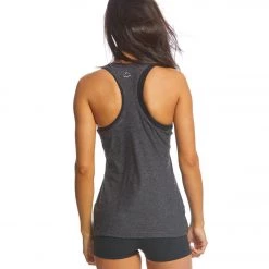 Beyond Yoga Travel Lightweight Racerback Tank Black/Charcoal CLOTHING 10 Beyond Yoga Travel Lightweight Racerback Tank Black/Charcoal CLOTHING