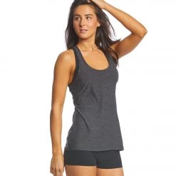 Beyond Yoga Travel Lightweight Racerback Tank Black/Charcoal CLOTHING 13 Beyond Yoga Travel Lightweight Racerback Tank Black/Charcoal CLOTHING