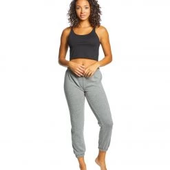 Spiritual Gangster SG Varsity Perfect Sweatpants Heather Grey CLOTHING