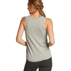 Spiritual Gangster SG Script Muscle Tank Heather Grey CLOTHING 10 Spiritual Gangster SG Script Muscle Tank Heather Grey CLOTHING