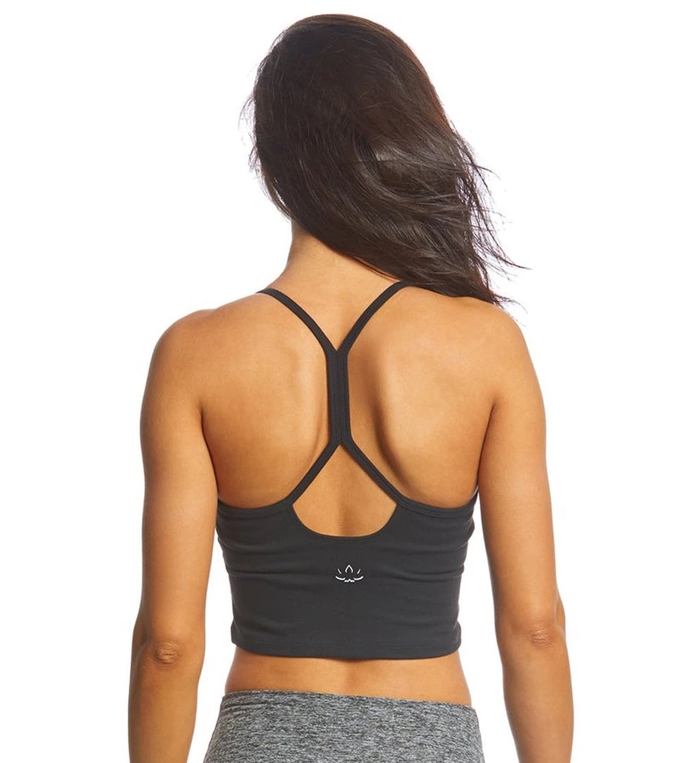 Beyond Yoga Slim Racerback Cropped Tank Jet Black CLOTHING 3 Beyond Yoga Slim Racerback Cropped Tank Jet Black CLOTHING