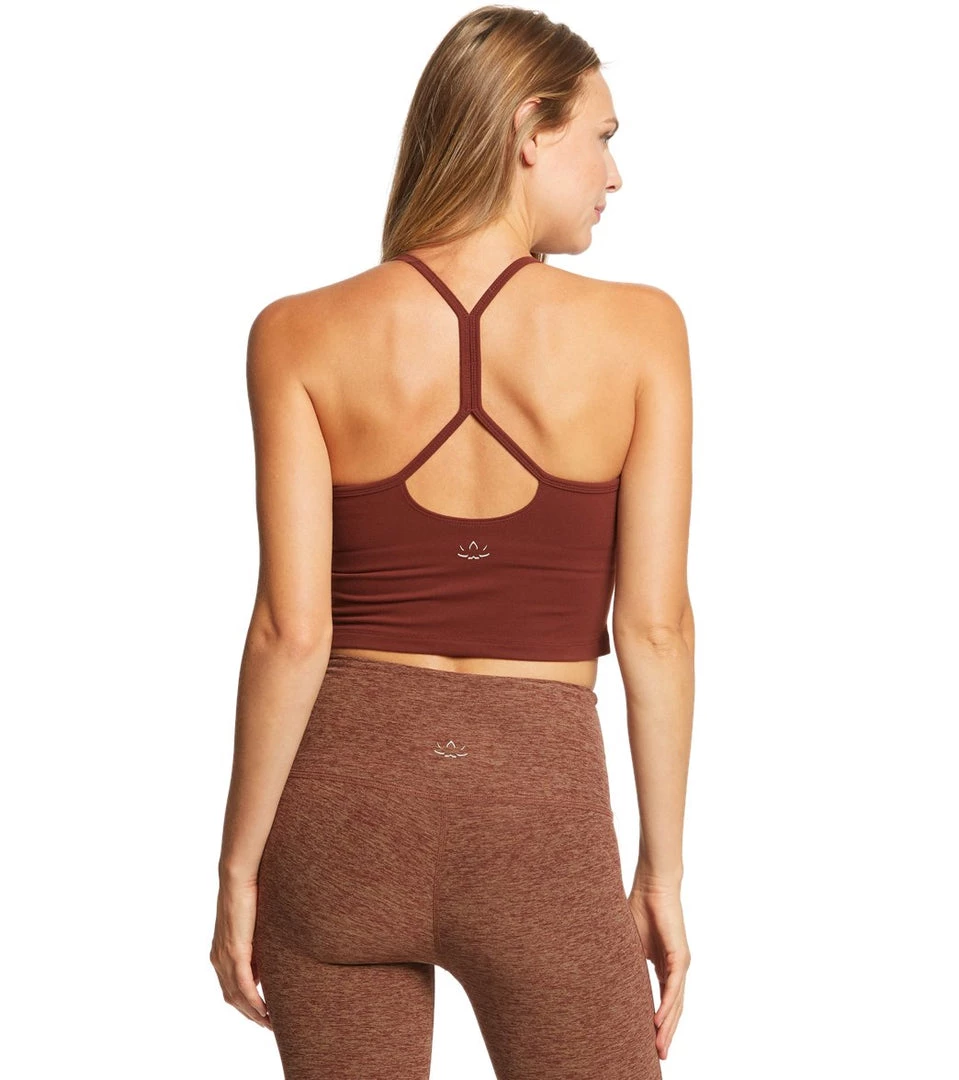 Beyond Yoga Slim Racerback Cropped Tank Red Rock CLOTHING 3 Beyond Yoga Slim Racerback Cropped Tank Red Rock CLOTHING