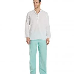 Yak & Yeti Men's Washed Out Yoga Meditation Lounging Pants Natural