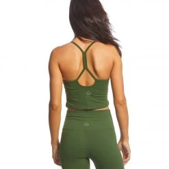 CLOTHING Beyond Yoga Slim Racerback Cropped Tank Jungle Palm