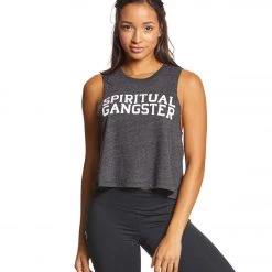 Spiritual Gangster SG Varsity Crop Tank